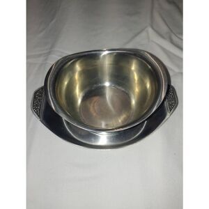 Vintage SSI 18/8 Stainless Steel Gravy/Cheese Bowl And Tray